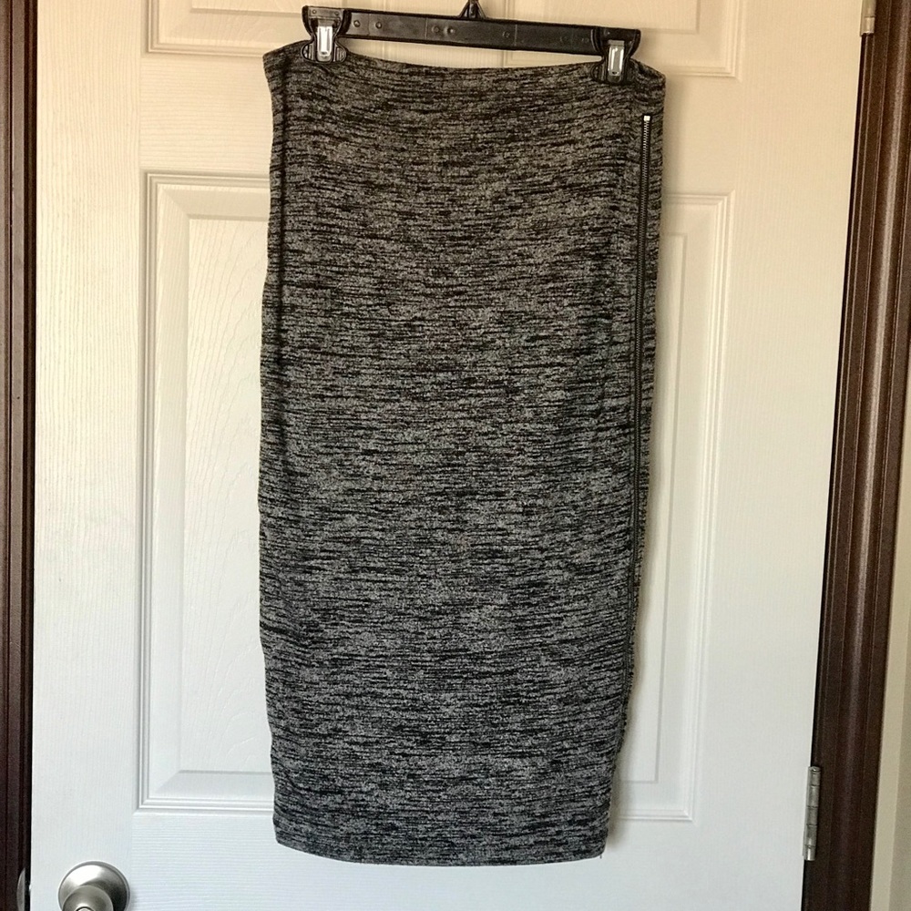 Express Lined Double Zipper Slit Skirt image 2